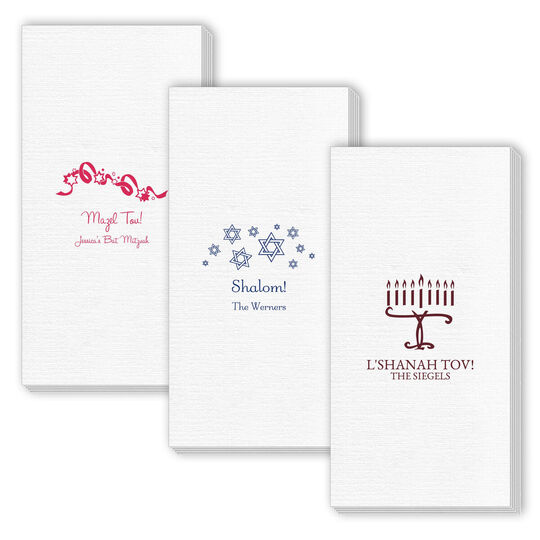 Design Your Own Jewish Celebration Deville Guest Towels
